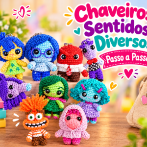 Chaveiros sentidos passo a passo
