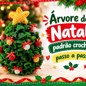 Árvore de Natal padrão crochê