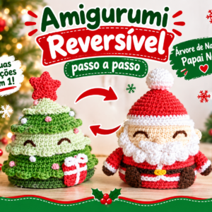 Reversivel mini árvore / Papai noel