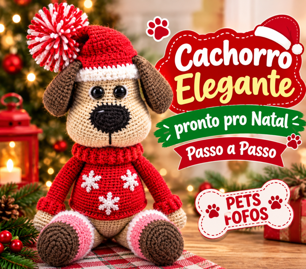 Cachorro Noel passo a passo