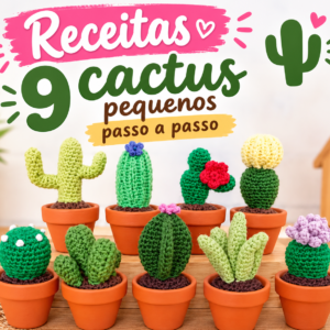 Receitas 9 Cactus pequenos passo a passo
