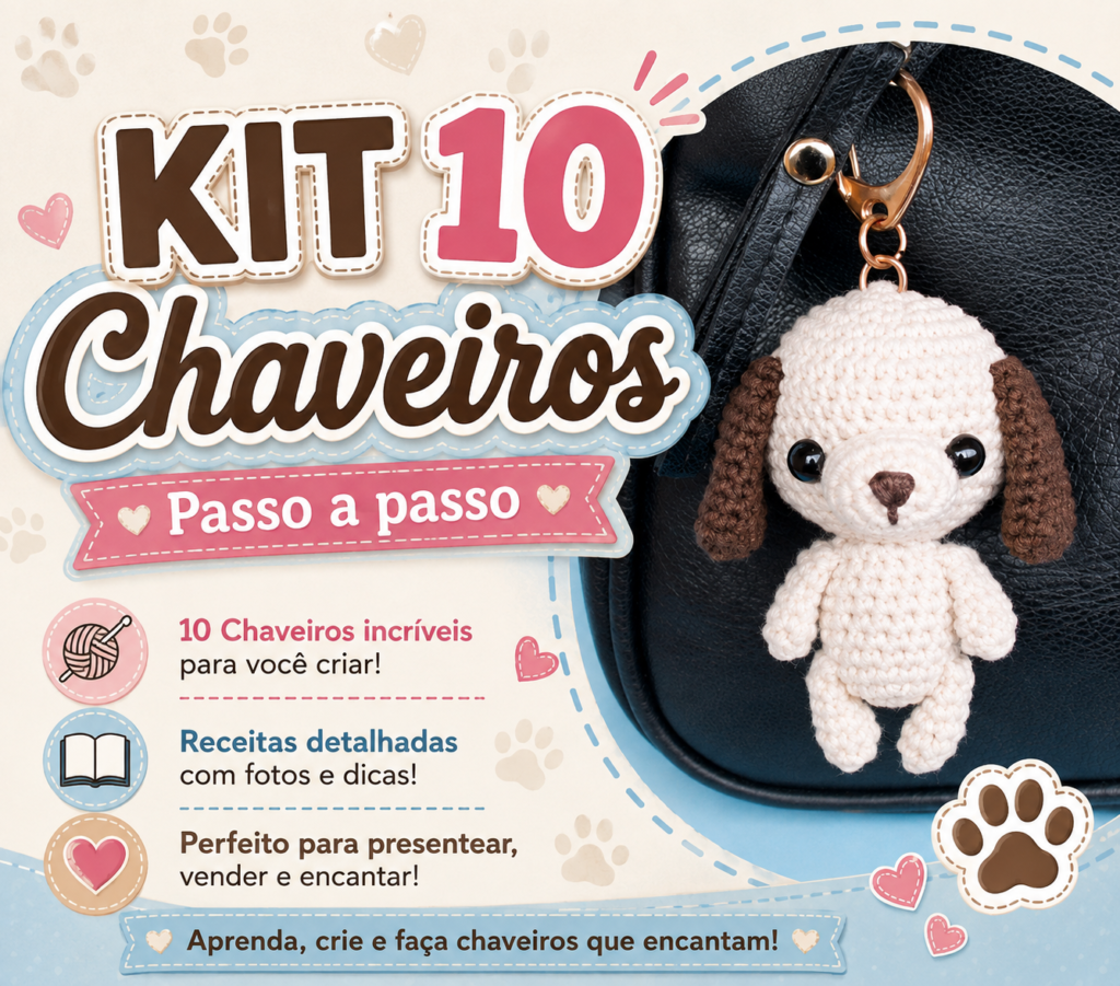 10 Chaveiros passo a passo